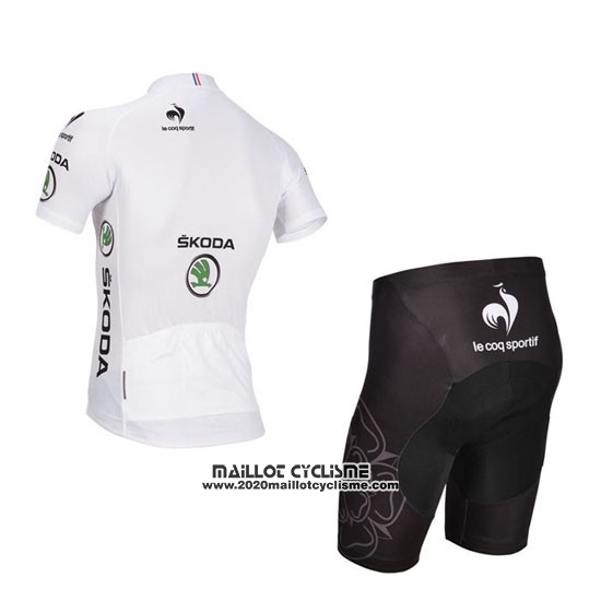 2014 Maillot Ciclismo Tour de France Blanc Manches Courtes et Cuissard